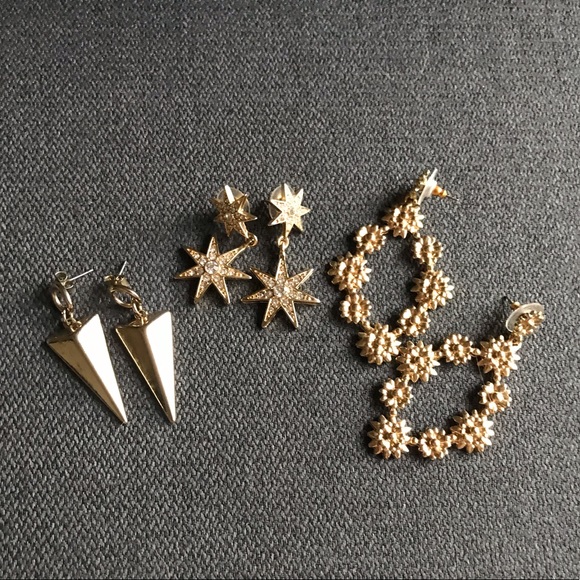 BAUBLEBAR Gold Earrings (Set of 3)